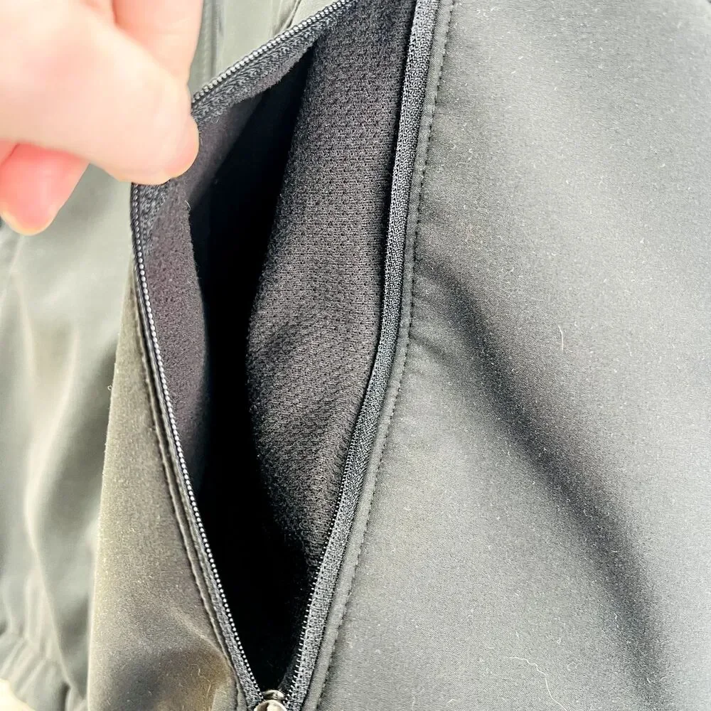 The North Face Jacket Mens Medium Black Apex Risor Softshell Fleece Lined